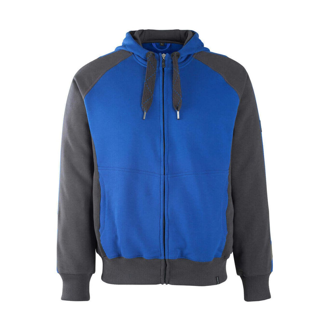 Mascot Wiesbaden Zip-Up Hoodie Jumper 50566-963 Front #colour_royal-blue-dark-navy-blue