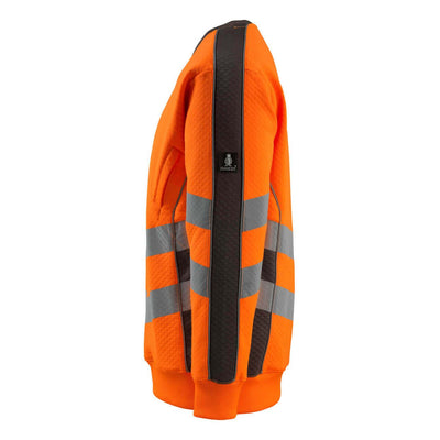 Mascot Wigton Hi-Vis Sweatshirt 50126-932 Right #colour_hi-vis-orange-dark-anthracite-grey