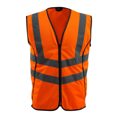 Mascot Wingate Hi-Vis Traffic Vest 50145-977 Front #colour_hi-vis-orange