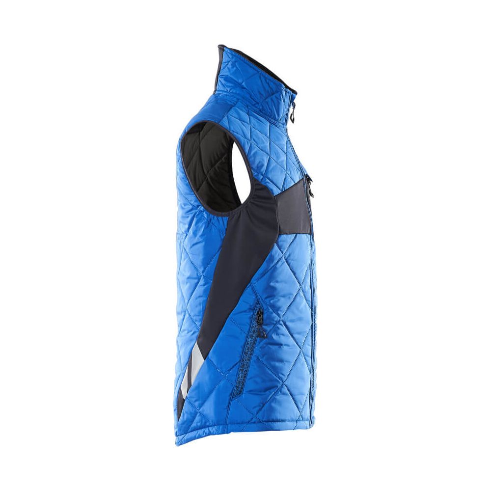 Mascot Winter Gilet Lightweight Padded 18065-318 Left #colour_azure-blue-dark-navy-blue