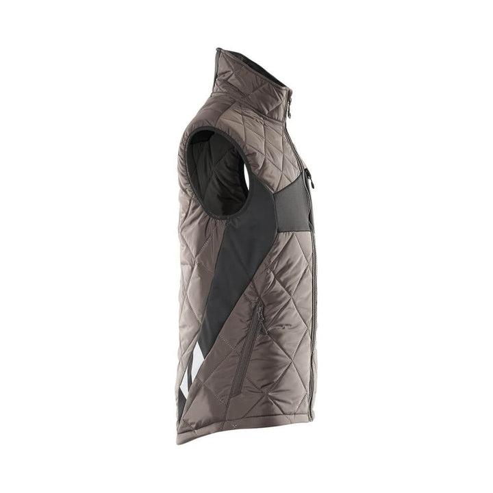 Mascot Winter Gilet Lightweight Padded 18065-318 Left #colour_dark-anthracite-grey-black