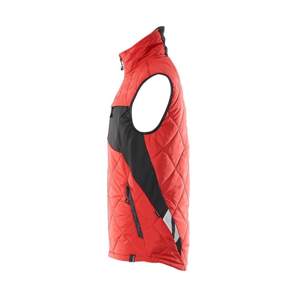 Mascot Winter Gilet Lightweight Padded 18065-318 Right #colour_traffic-red-black