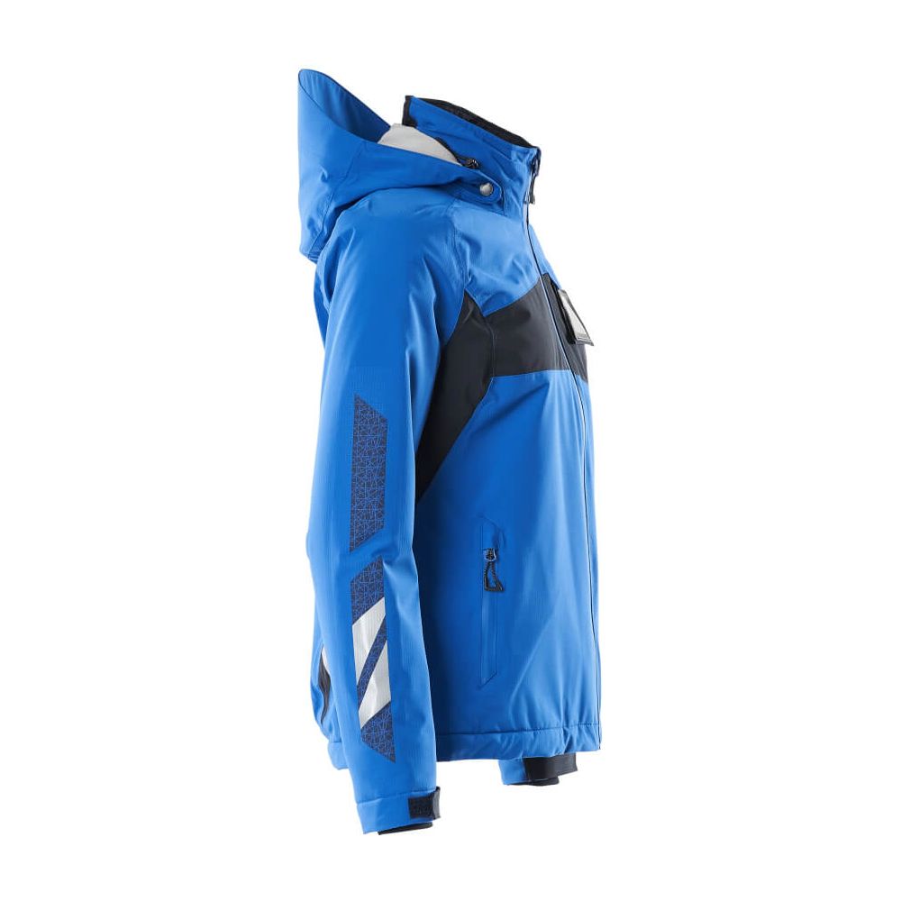 Mascot Winter Jacket 18045-249 Left #colour_azure-blue-dark-navy-blue