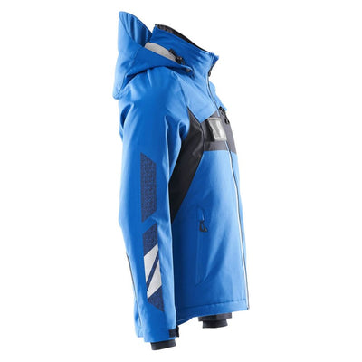 Mascot Winter Jacket Detachable-Hood 18335-231 Left #colour_azure-blue-dark-navy-blue