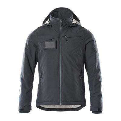 Mascot Winter Jacket Detachable-Hood 18335-231 Front #colour_dark-navy-blue