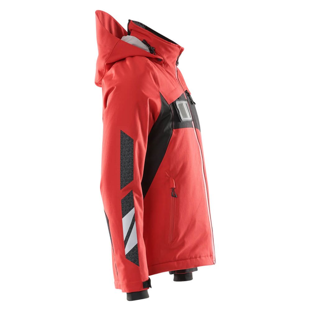 Mascot Winter Jacket Detachable-Hood 18335-231 Left #colour_traffic-red-black