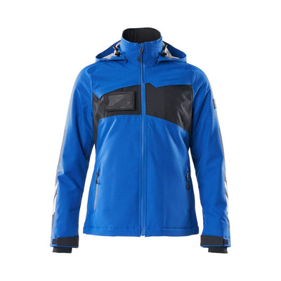Mascot Winter-Jacket Detachable-Hood 18345-231 Front #colour_azure-blue-dark-navy-blue
