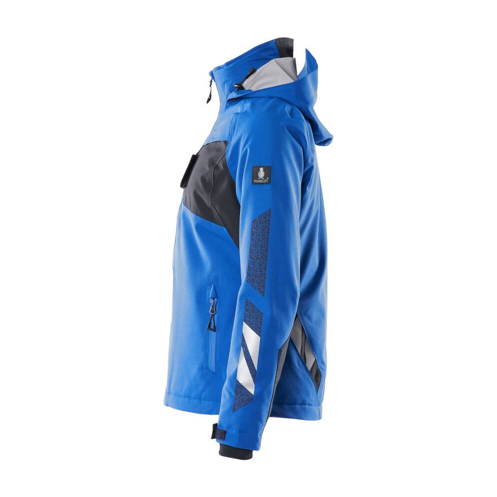 Mascot Winter-Jacket Detachable-Hood 18345-231 Right #colour_azure-blue-dark-navy-blue