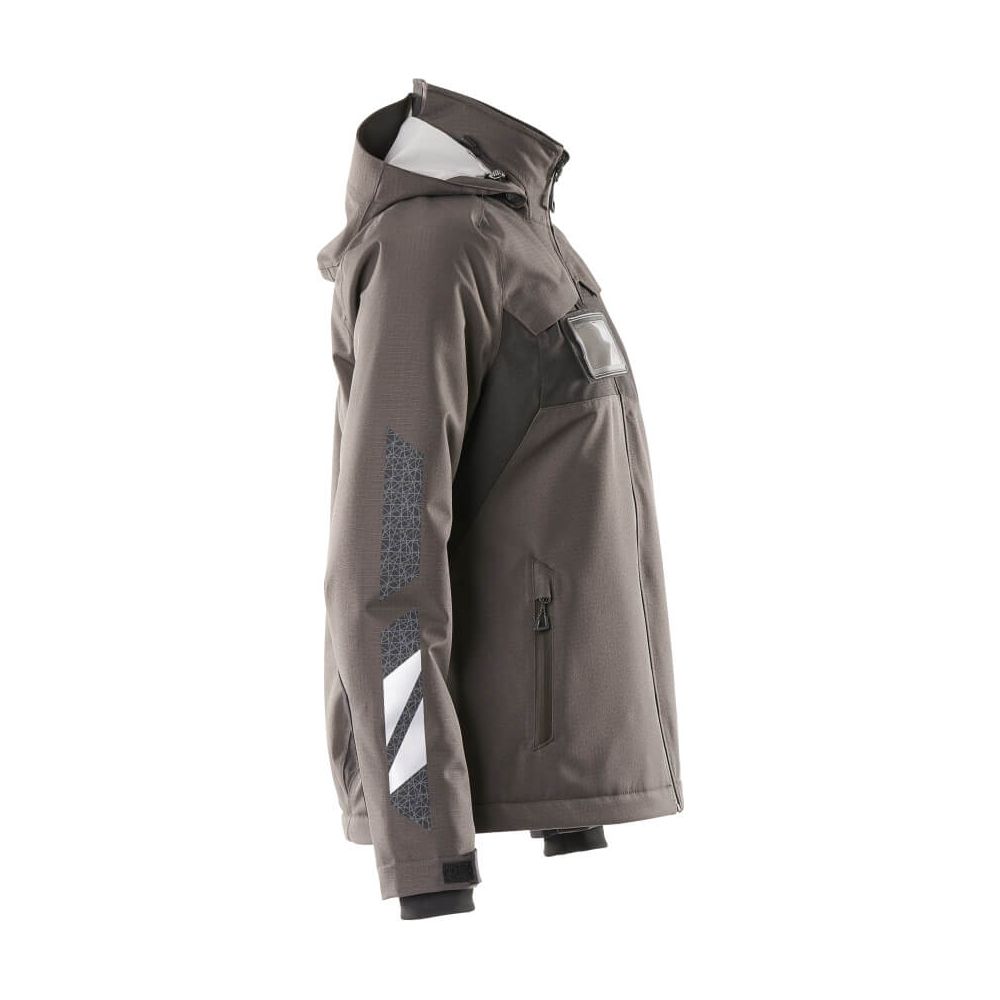 Mascot Winter-Jacket Detachable-Hood 18345-231 Left #colour_dark-anthracite-grey-black