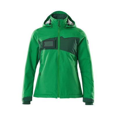 Mascot Winter-Jacket Detachable-Hood 18345-231 Front #colour_grass-green-green