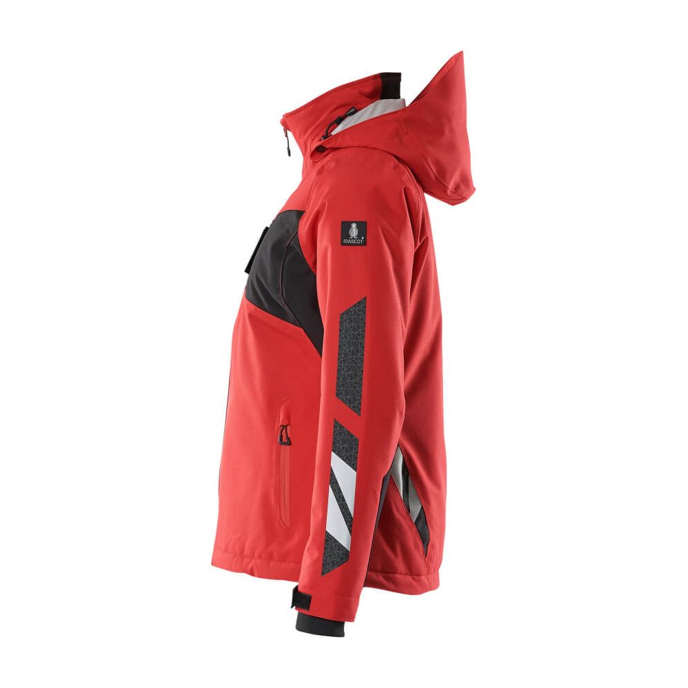 Mascot Winter-Jacket Detachable-Hood 18345-231 Right #colour_traffic-red-black