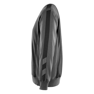 Mascot Witten Sweatshirt Round-Neck 50570-962 Right #colour_black-dark-anthracite-grey