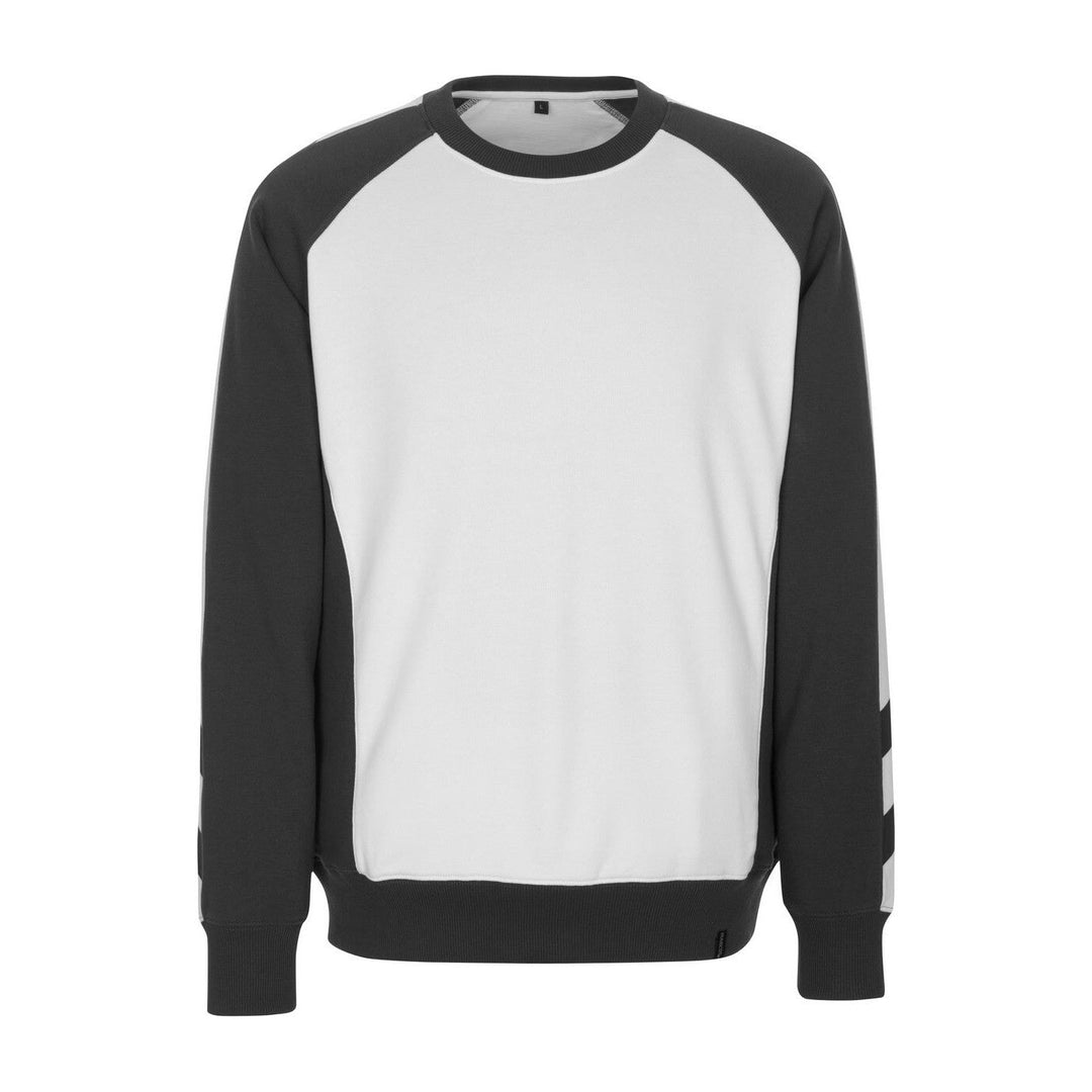 Mascot Witten Sweatshirt Round-Neck 50570-962 Front #colour_white-dark-anthracite-grey