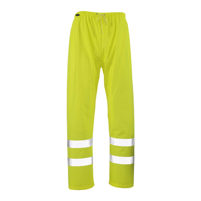 Mascot Wolfsberg Hi-Vis Rain Trousers 50102-814 Front #colour_hi-vis-yellow