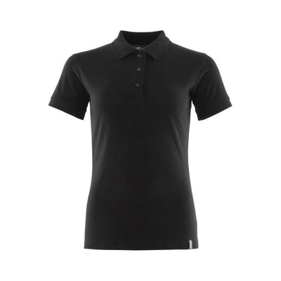 Mascot Work Polo Shirt 20593-797 Front #colour_deep-black