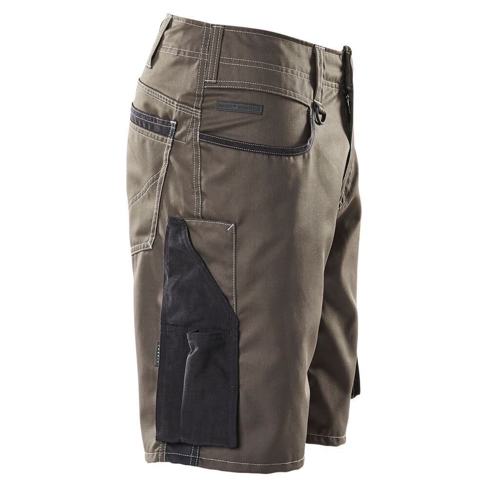 Mascot Work Shorts 18349-230 Left #colour_dark-anthracite-grey-black