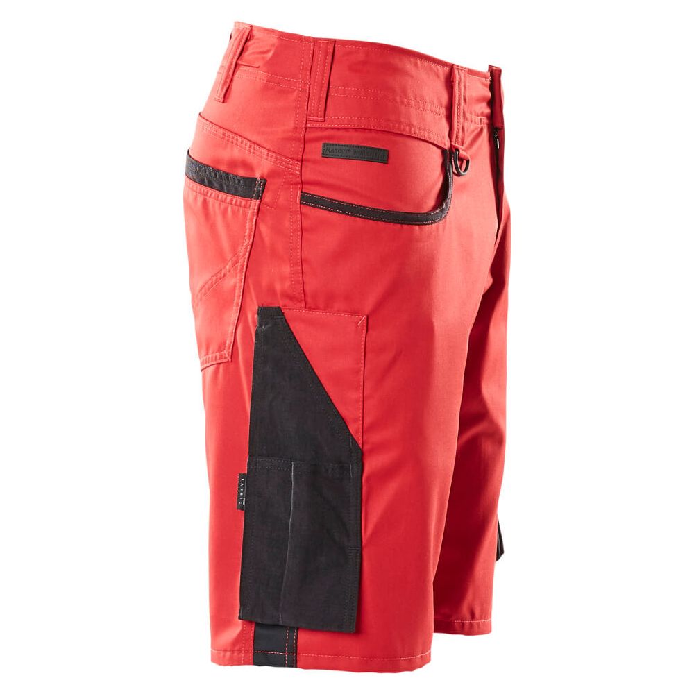 Mascot Work Shorts 18349-230 Left #colour_red-black