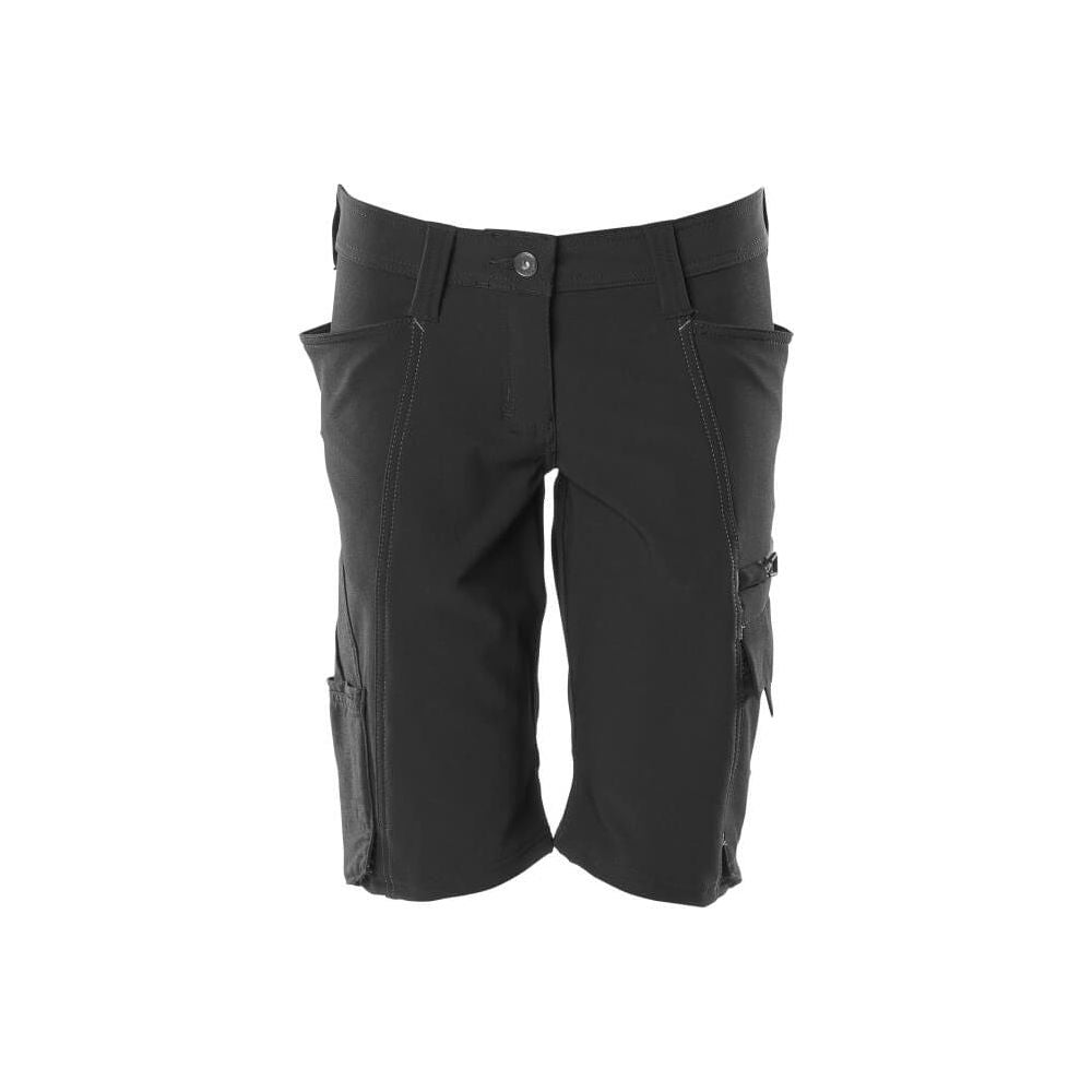 Mascot Work Shorts 4-Way-Stretch 18044-511 Front #colour_black