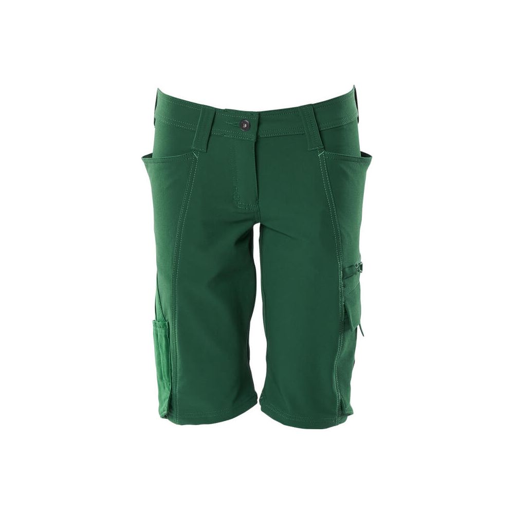 Mascot Work Shorts 4-Way-Stretch 18044-511 Front #colour_green