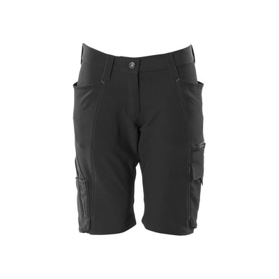 Mascot Work Shorts 4-Way-Stretch 18048-511 Front #colour_black