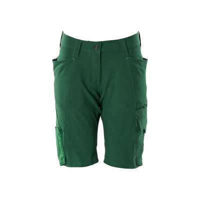 Mascot Work Shorts 4-Way-Stretch 18048-511 Front #colour_green