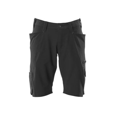 Mascot Work Shorts 4-Way-Stretch 18149-511 Front #colour_black