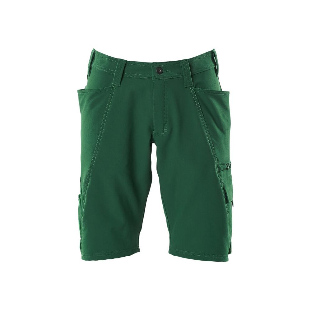 Mascot Work Shorts 4-Way-Stretch 18149-511 Front #colour_green