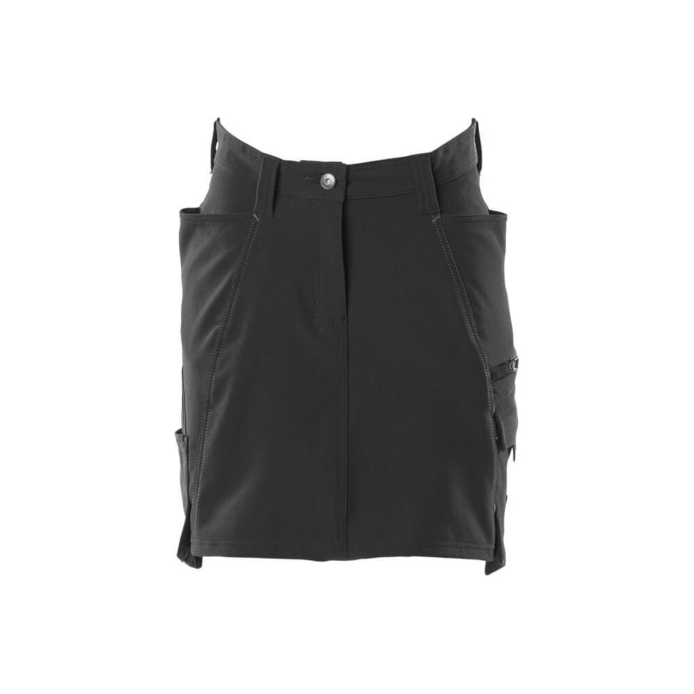 Mascot Work Skirt 4-Way-Stretch 18047-511 Front #colour_black