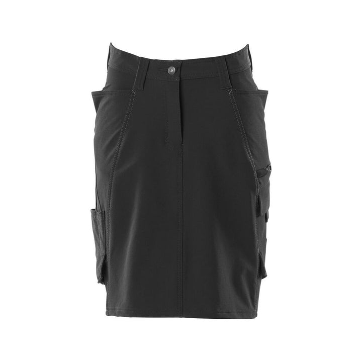 Mascot Work Skirt 4-Way-Stretch 18147-511 Front #colour_black