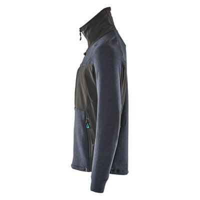 Mascot Work Sweatshirt Zip-up Collar 17484-319 Right #colour_dark-navy-blue-black