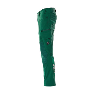 Mascot Work Trousers 4-Way-Stretch 18079-511 Right #colour_green