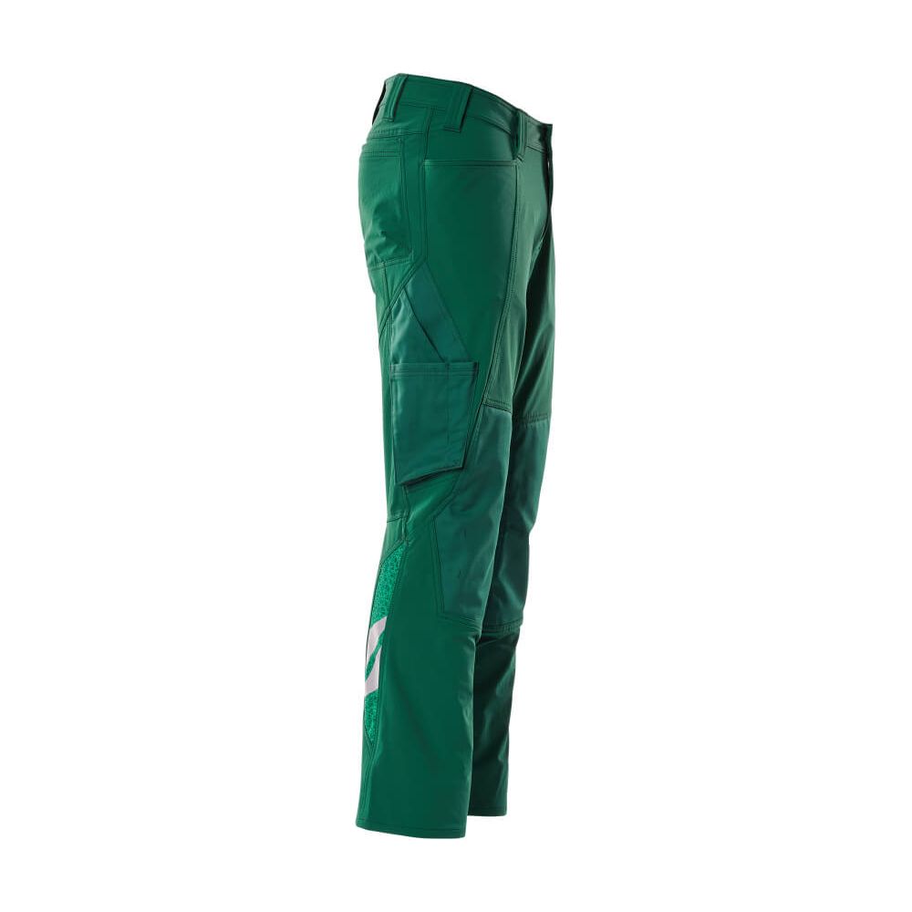 Mascot Work Trousers 4-Way-Stretch 18079-511 Left #colour_green