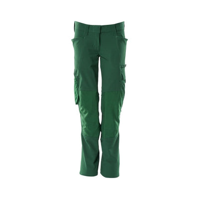 Mascot Work Trousers 4-Way-Stretch 18088-511 Front #colour_green