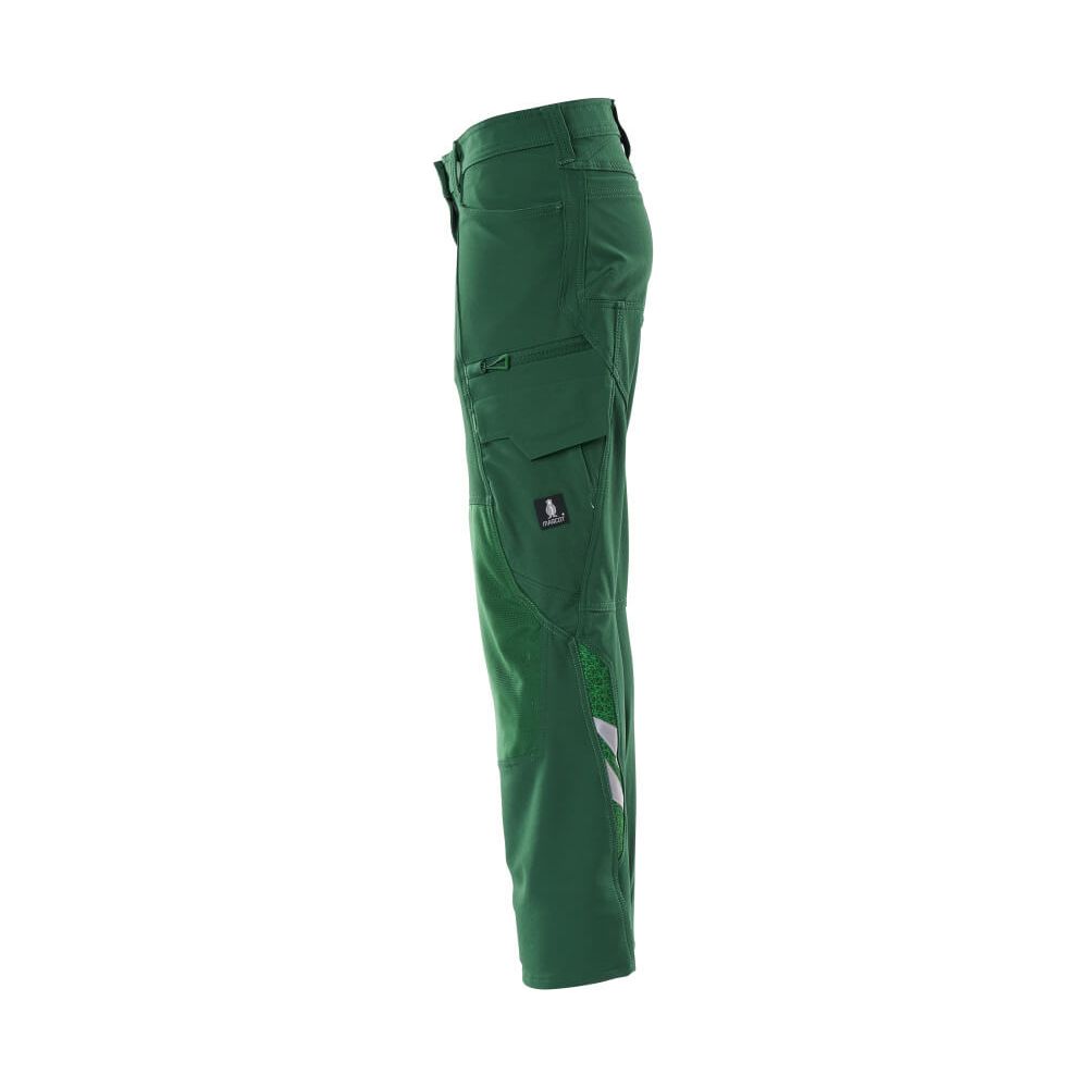 Mascot Work Trousers 4-Way-Stretch 18088-511 Right #colour_green