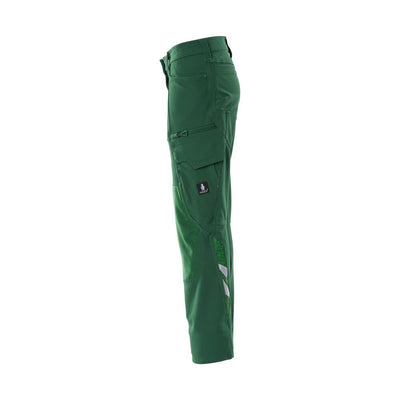 Mascot Work Trousers 4-Way-Stretch 18088-511 Right #colour_green