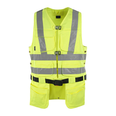 Mascot Yorkton Hi-Vis Tool Vest 08089-470 Front #colour_hi-vis-yellow