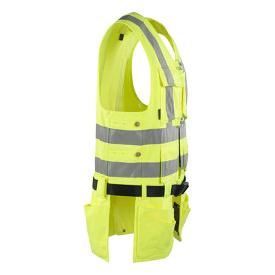 Mascot Yorkton Hi-Vis Tool Vest 08089-470 Left #colour_hi-vis-yellow