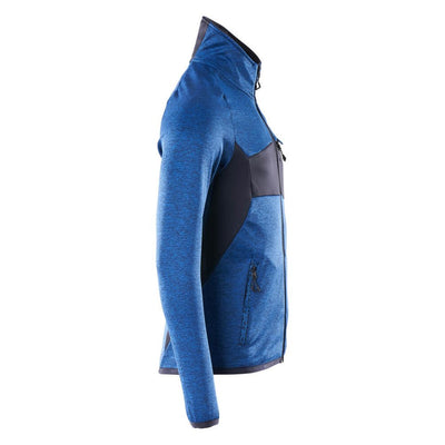 Mascot Zip-Up Fleece Jumper 18103-316 Left #colour_azure-blue-dark-navy-blue