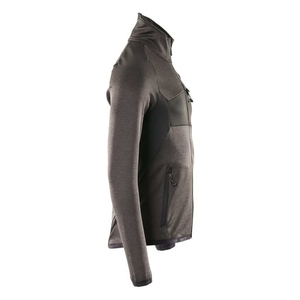 Mascot Zip-Up Fleece Jumper 18103-316 Left #colour_dark-anthracite-grey-black