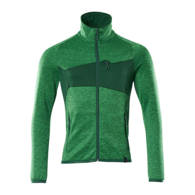 Mascot Zip-Up Fleece Jumper 18103-316 Front #colour_grass-green-green