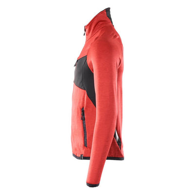 Mascot Zip-Up Fleece Jumper 18103-316 Right #colour_traffic-red-black