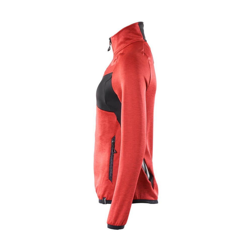 Mascot Zip-Up Fleece-Jumper 18153-316 Right #colour_traffic-red-black