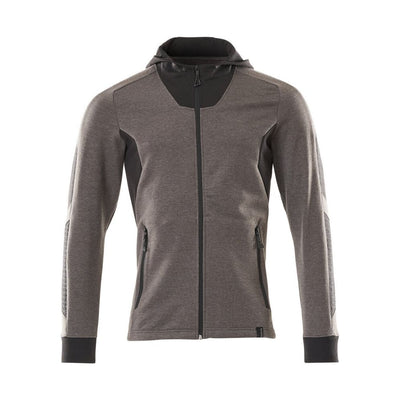 Mascot Zip-Up Hoodie Sweatshirt 18584-962 Front #colour_dark-anthracite-grey-black