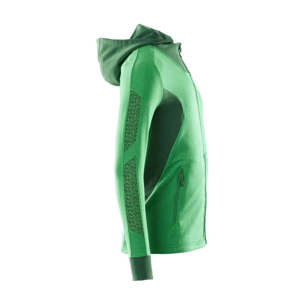 Mascot Zip-Up Hoodie Sweatshirt 18584-962 Left #colour_grass-green-green