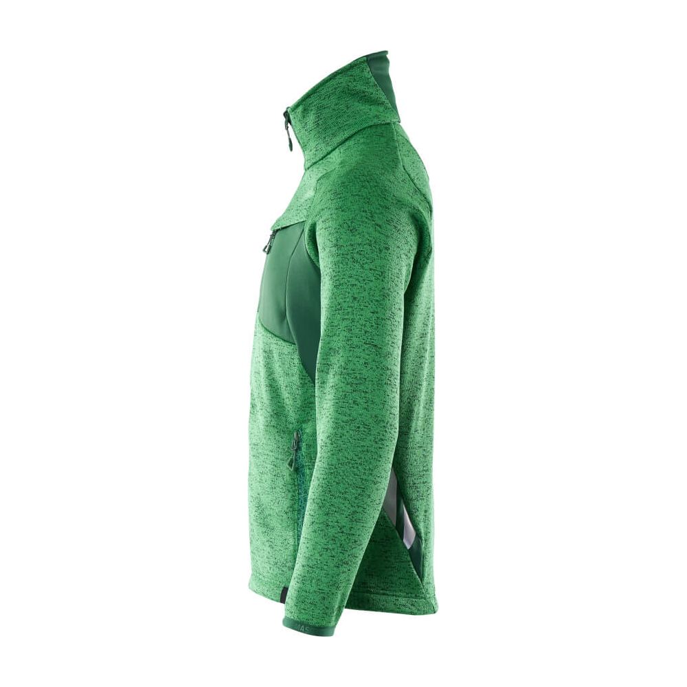 Mascot Zip-Up Knitted Jumper 18105-951 Right #colour_grass-green-green