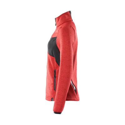 Mascot Zip-Up Knitted Jumper 18155-951 Right #colour_traffic-red-black