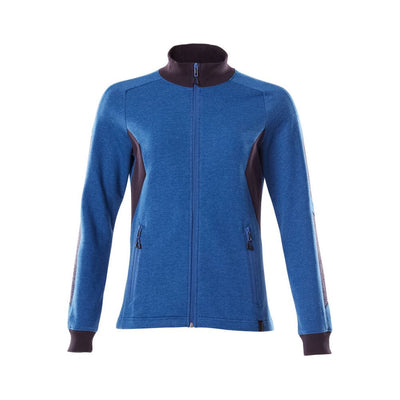 Mascot Zip-Up Sweatshirt 18494-962 Front #colour_azure-blue-dark-navy-blue