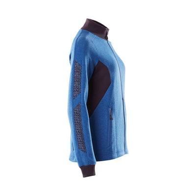 Mascot Zip-Up Sweatshirt 18494-962 Left #colour_azure-blue-dark-navy-blue