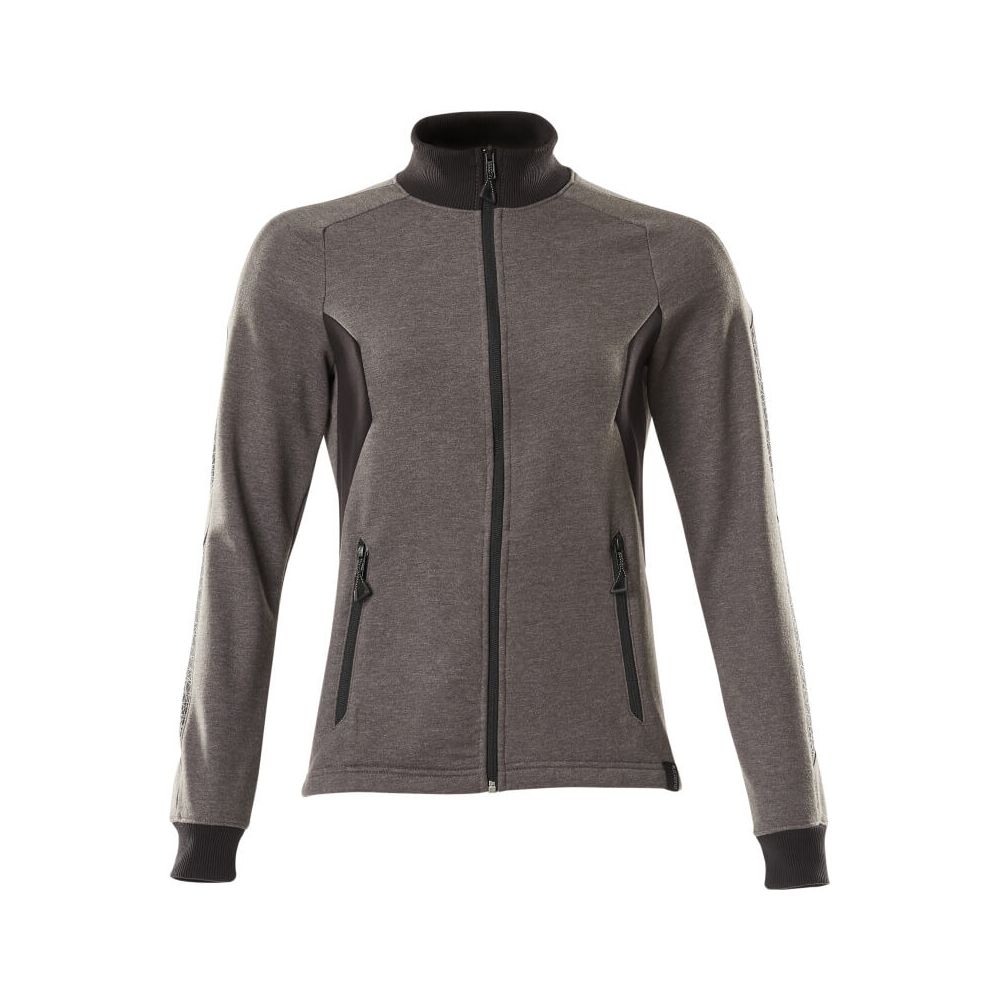 Mascot Zip-Up Sweatshirt 18494-962 Front #colour_dark-anthracite-grey-black