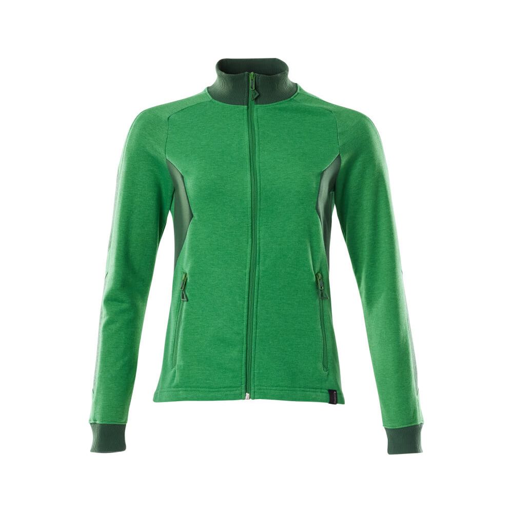 Mascot Zip-Up Sweatshirt 18494-962 Front #colour_grass-green-green